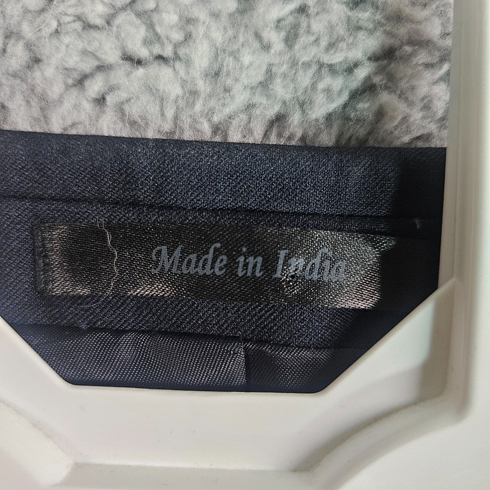 Michael Kors Men's Suit Blazer‎ 42R Wool Blend 2-Button Navy Blue - Flaw - Picture 12 of 16